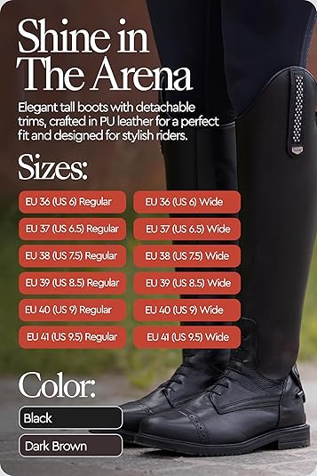 Stivali Da Equitazione Termici Donna HORZE Chamonix – In Pelle Marrone, Fodera In Pelliccia Sintetica, Impermeabili, Suola Aderente, Taglia 37 EU
