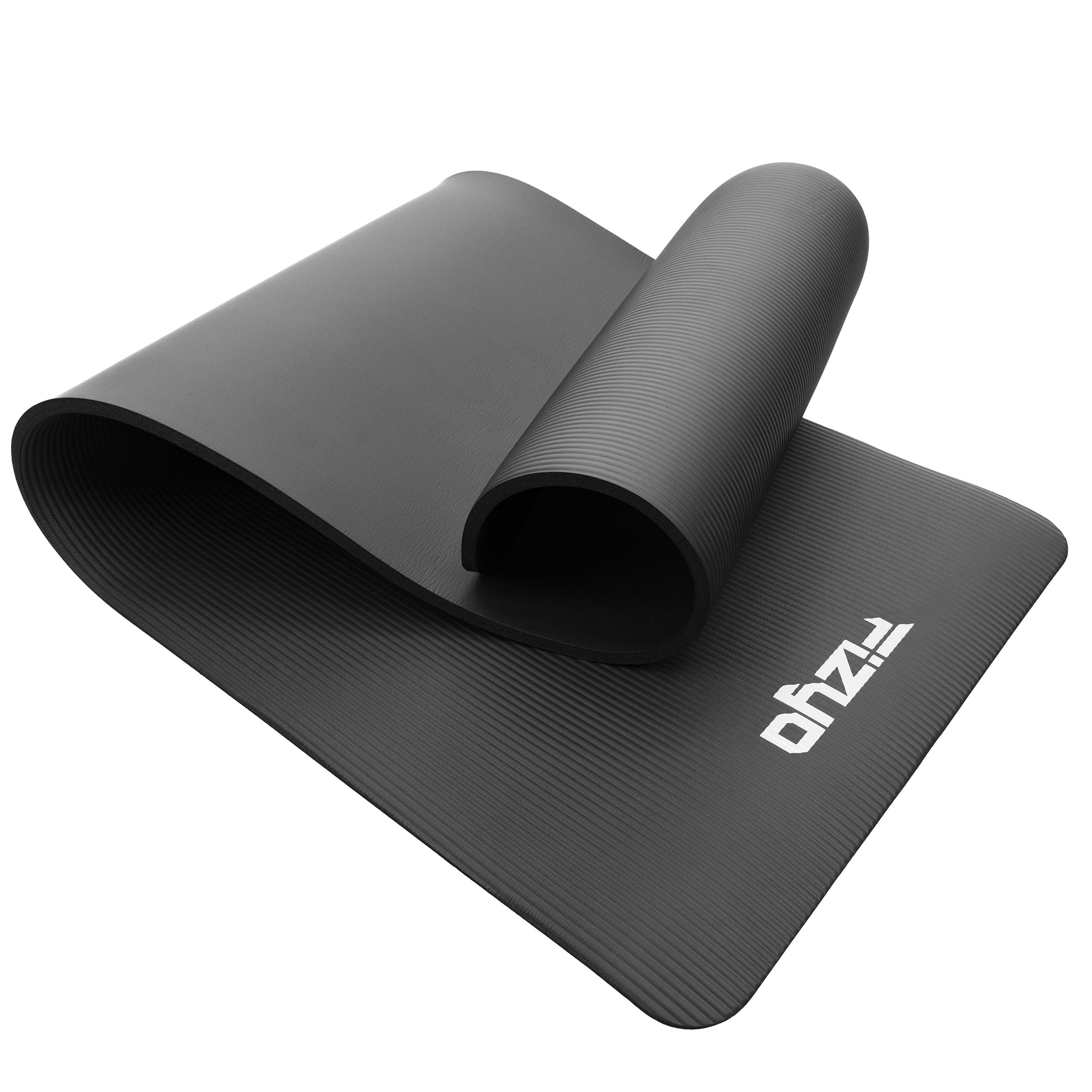 Fizyo Tappetino Yoga antiscivolo per yoga ginnastica e pilates in schiuma NBR tappetino fitness spesso per allenamento ed esercizi a casa 190 x 60