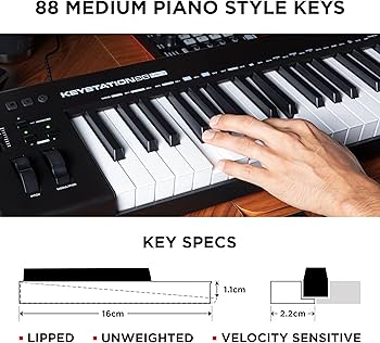 M-AUDIO Keystation 88 MK3 – 88 Key Semi Weighted MIDI Keyboard M-AUDIO Keystation 88 MK3 – 88 Key Semi Weighted MIDI Keyboard