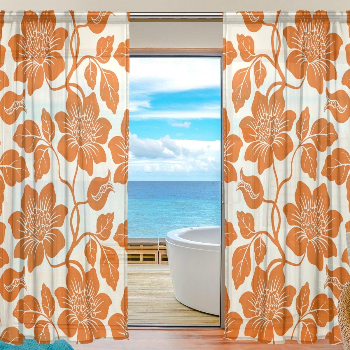 Mikyu レースカーテン 遮光 おしゃれ Uvカット 北欧 カーテン 薄手 目隠し 間仕切り 3枚セット ドアカーテン 花柄 部屋 リビングルーム 幅140cm オレンジ 213cm 最大68 Offクーポン 窓 Mikyu レースカーテン 遮光 おしゃれ Uvカット 北欧 カーテン 薄手 目隠し 間仕切り 3枚セット ドアカーテン 花柄 部屋 リビングルーム 幅140cm オレンジ 213cm 最大68 Offクーポン 窓