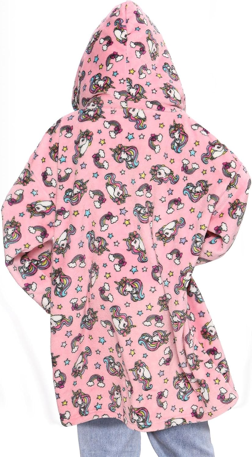 A2Z Unisex Mens Ladies Snuggle Blanket Printed Oversized World Book Day Hoodie Warm Super Soft Kangaroo Pocket Men & Women