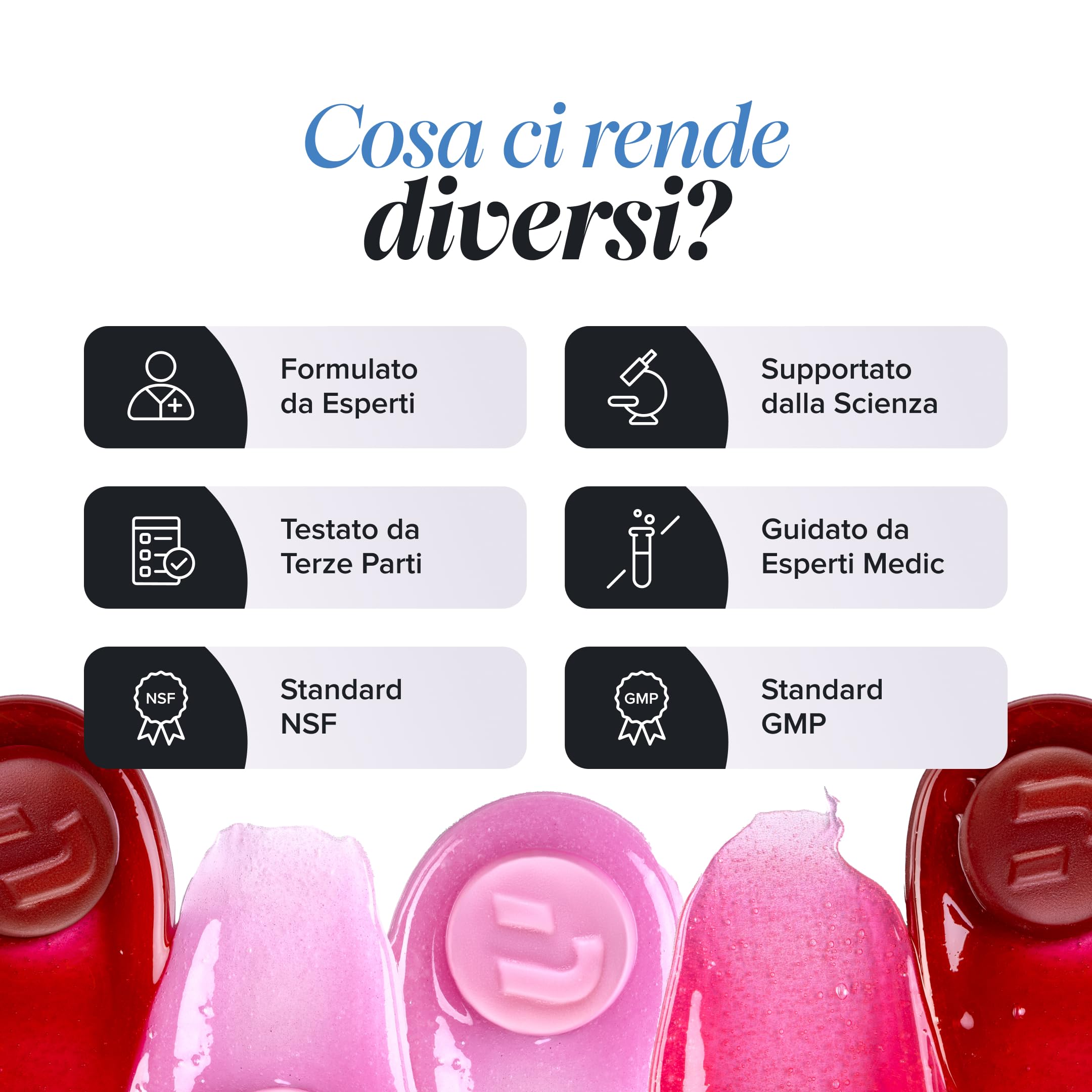 L-Teanina, 200 mg, 60 Gommose, Novomins | Sostiene la Funzione Psicologica, Aiuta a Ridurre la Stanchezza, con L-Teanina e Melissa, Vegano, Halal, Testato da Eurofins