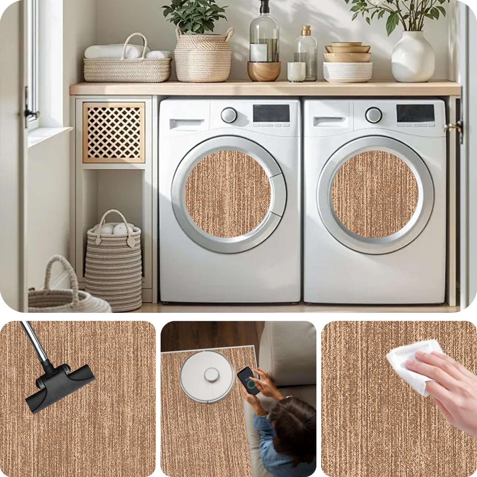 Läufer Teppich Flur 90 x 200 cm Küchenteppich Waschbar Rutschfest Bettvorleger Teppichläufe Küchenläufer Teppich Küche für Durch das Waschbecken Schlafzimmer Wohnzimmer Esszimmer Eingangsbereich