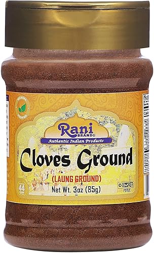 Rani Cloves Powder (Laung) - Tarro de PET de 3 onzas (3.00 oz), totalmente natural, apto para gluten, sin OMG, vegano, origen indio