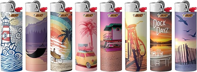 Encendedor BIC Maxi Pocket Vacaciones Paquete 8 miniatura 3