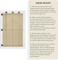 Vista 4 de Achim Home Decor - Mini persiana inalámbrica para oscurecer la habitación, 31 pulgadas de ancho, 64 pulgadas de largo, 1 pulgada