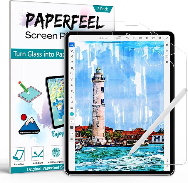 [2 Pack] Paperfeel Screen Protector for iPad Pro 11 Inch All Models, iPad Air 5/4 2022/2020 (5th/4th Generation 10.9 inch), Matte PET Paper Film for Drawing, Writing - Anti Glare, Anti Fingerprint