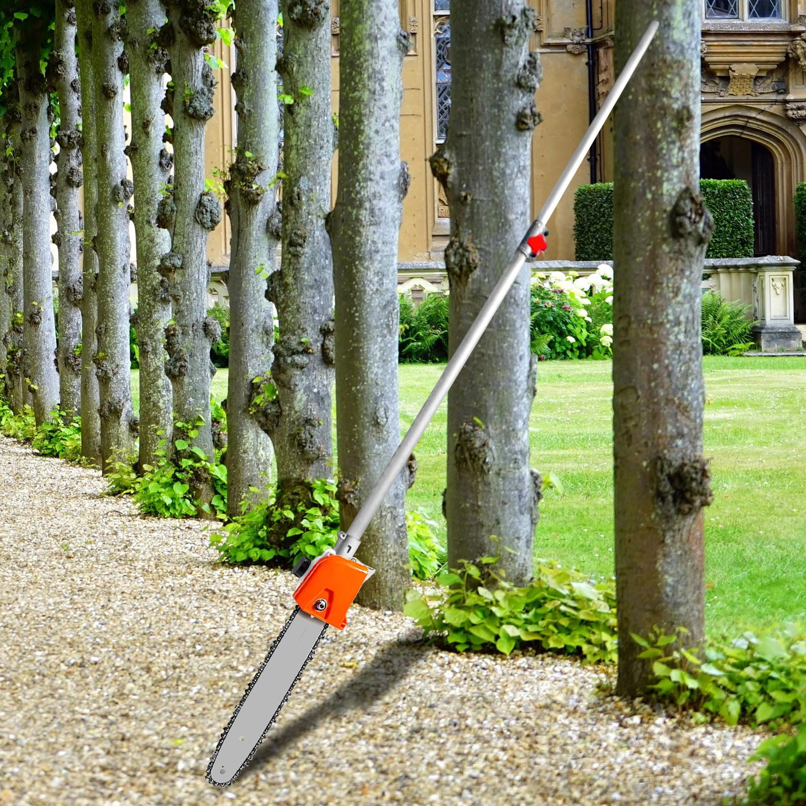 Pieza de repuesto 575260201, accesorio de poste de extensión de 30 pulgadas / eje de transmisión superior para Hus, Worx, Huyndai, Worx Pole Saw Attchemt (plateado)