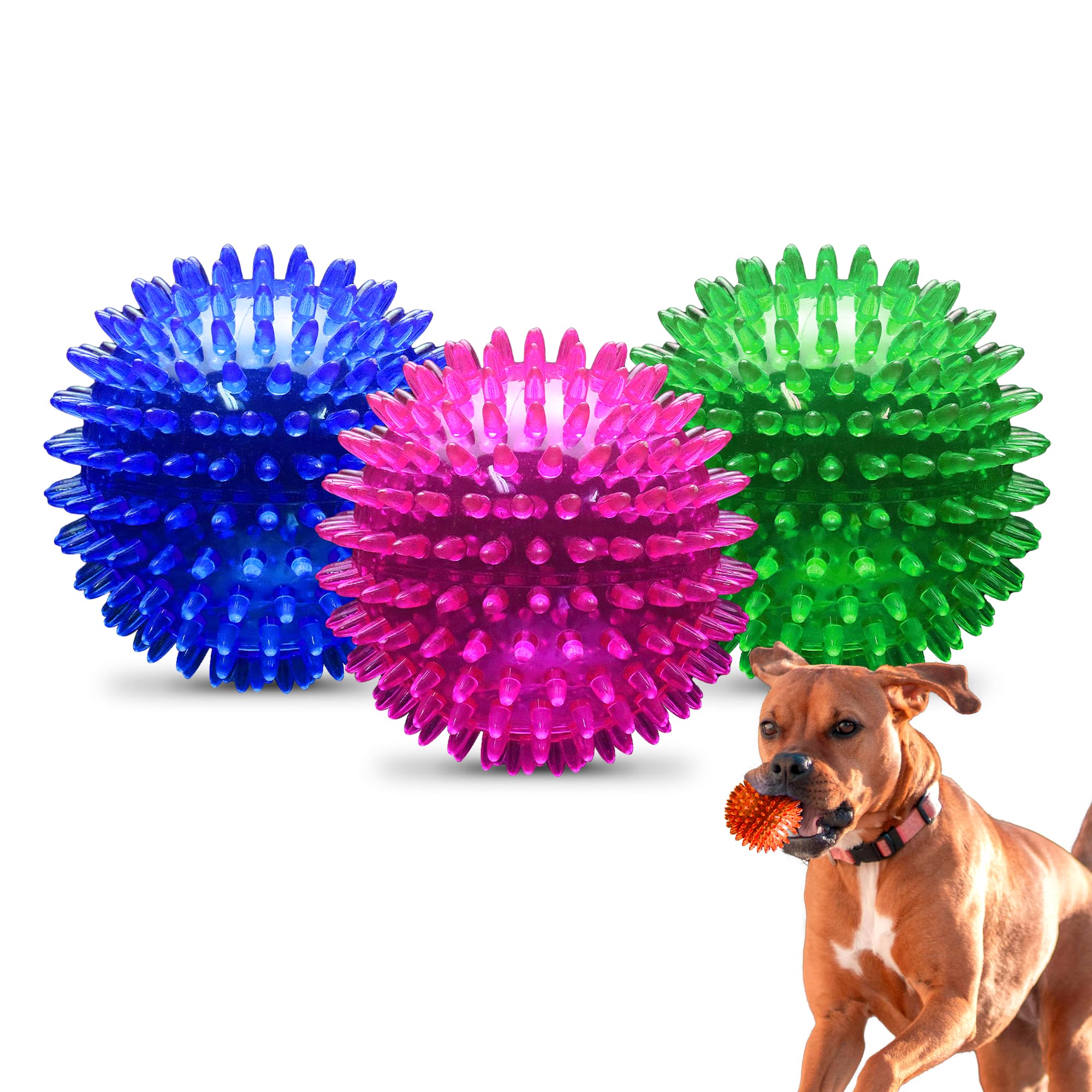 PetSport Gorilla Spiky Ball - Spiky Ball Toys for Dogs and Puppies Interactive Toy for Boredom Certified Non-Toxic