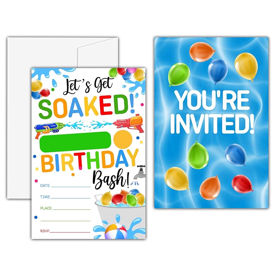 amazon-com-kfner-water-gun-birthday-invitations-let-s-get-soaked-water-balloon-birthday-party-invitation-card-summer-birthday-party-favors-celebration-supplies-20-set-of-invitations-with-envelopes-d07-home for Free Printable Invitation Cards For Birthday Party Amazon.com : KFNER Water Gun Birthday Invitations, Let's Get Soaked Water Balloon Birthday Party Invitation Card, Summer Birthday Party Favors & Celebration Supplies (20 Set of Invitations with Envelopes) -D07 : Home for Free Printable Invitation Cards For Birthday Party