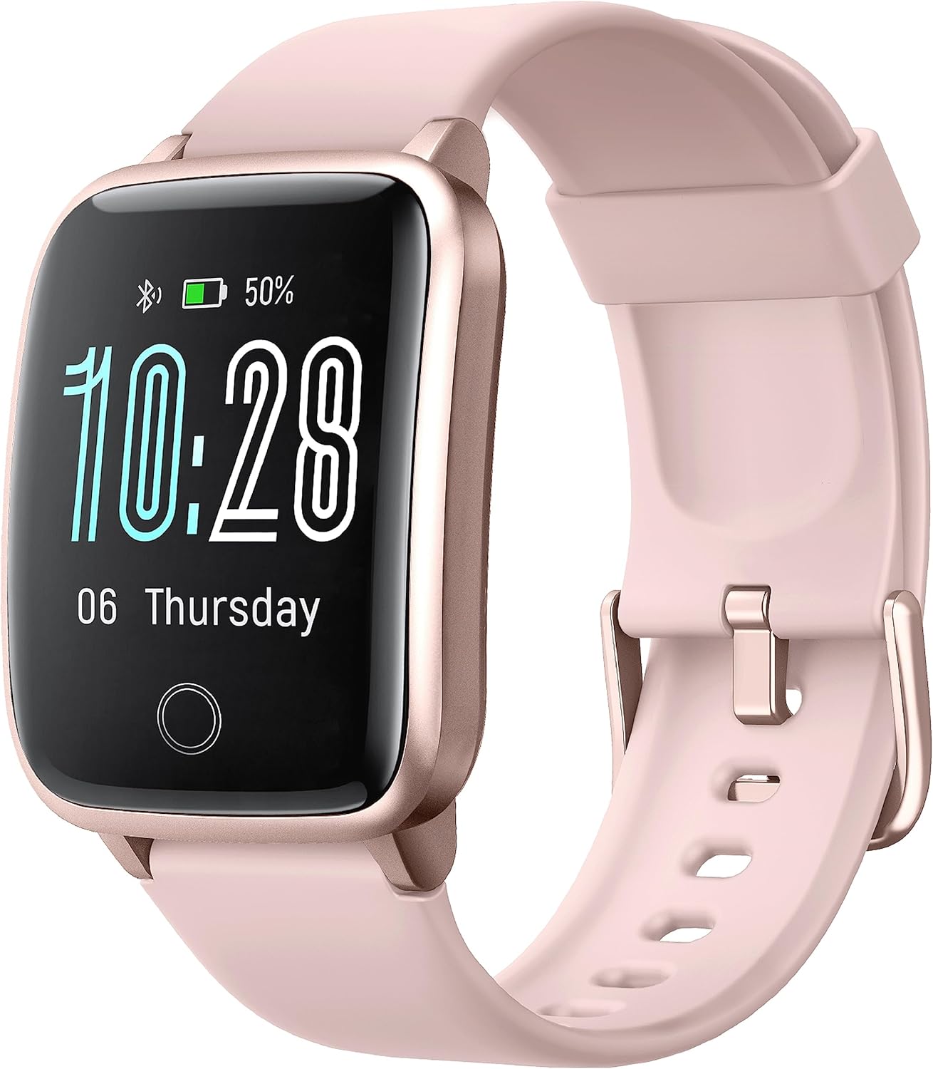 ZOSKVEE Smartwatch, IP68 Impermeabile,Uomo Donna Fitness, 11 modalità Sportive, Monitoraggio del Battito Cardiaco Sonno Ciclo Mestruale Pedometro, Notifiche Whatsapp, Compatibile con Android/iOS