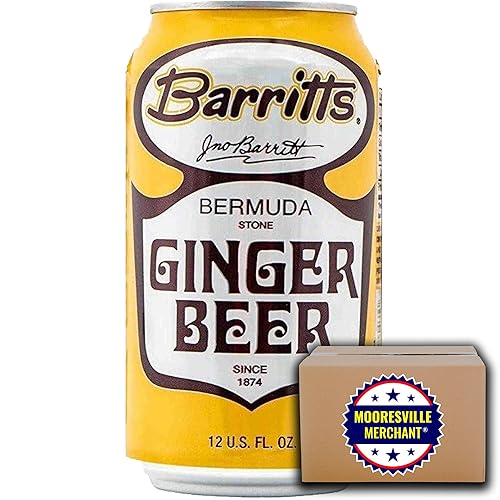 Miniatura 1 de Barritts Original Ginger Beer - Soda sin alcohol, 12 onzas líquidas, 6 latas con calcomanía Mooresville Merchant