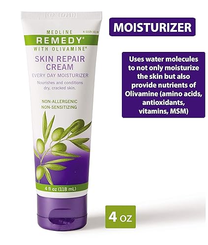 Miniatura 2 de Medline Medline Remedy Crema reparadora de la piel todos los días hidratante con olivamina, 4 onzas