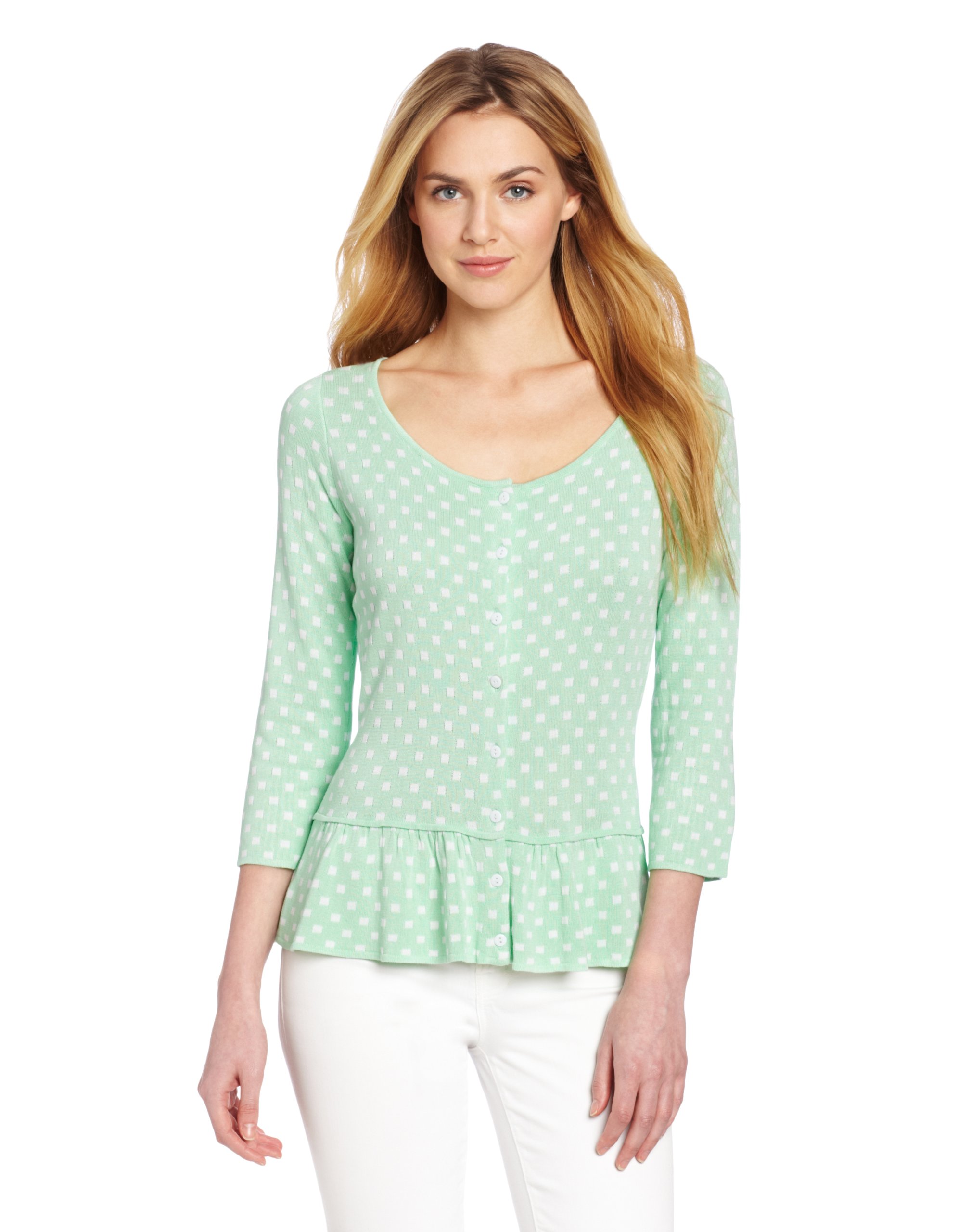 Women's 3/4 Sleeve Cardigan Sweater