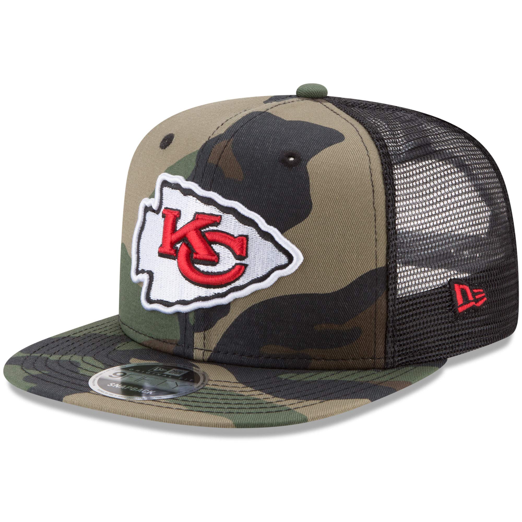 New Era Wood Camo 9Fifty Mesh Snapback Cap Kansas City Chiefs Wood