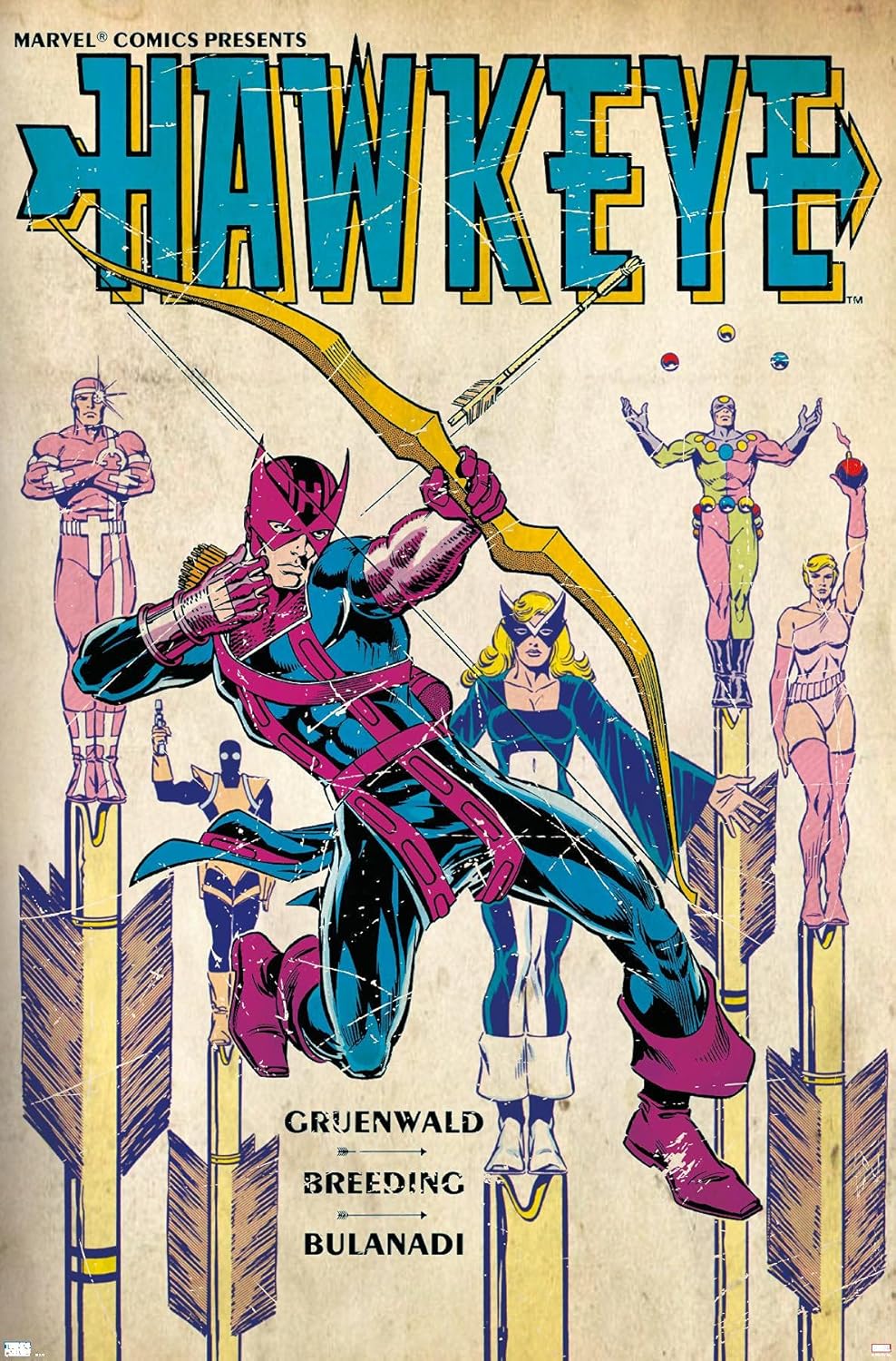 Trends International Marvel Comics Hawkeye - Hawkeye #3 Wall Poster, 34L x 22.4W, Premium Unframed Version