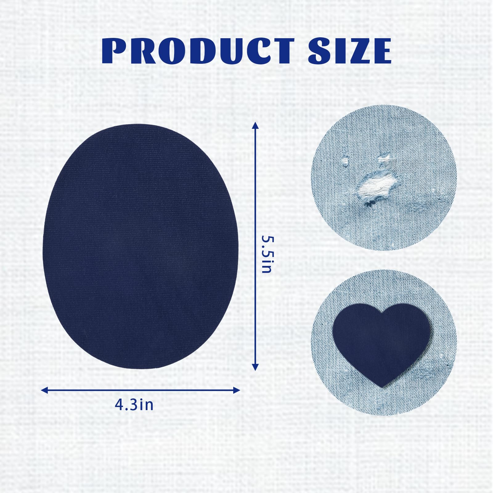 10 parches de codo, parches de tela de gamuza azul marino para planchar para ropa, jeans, chaquetas, suéteres, camisas, parches de pantalones para agujeros, parches de reparación de tela para hombres,