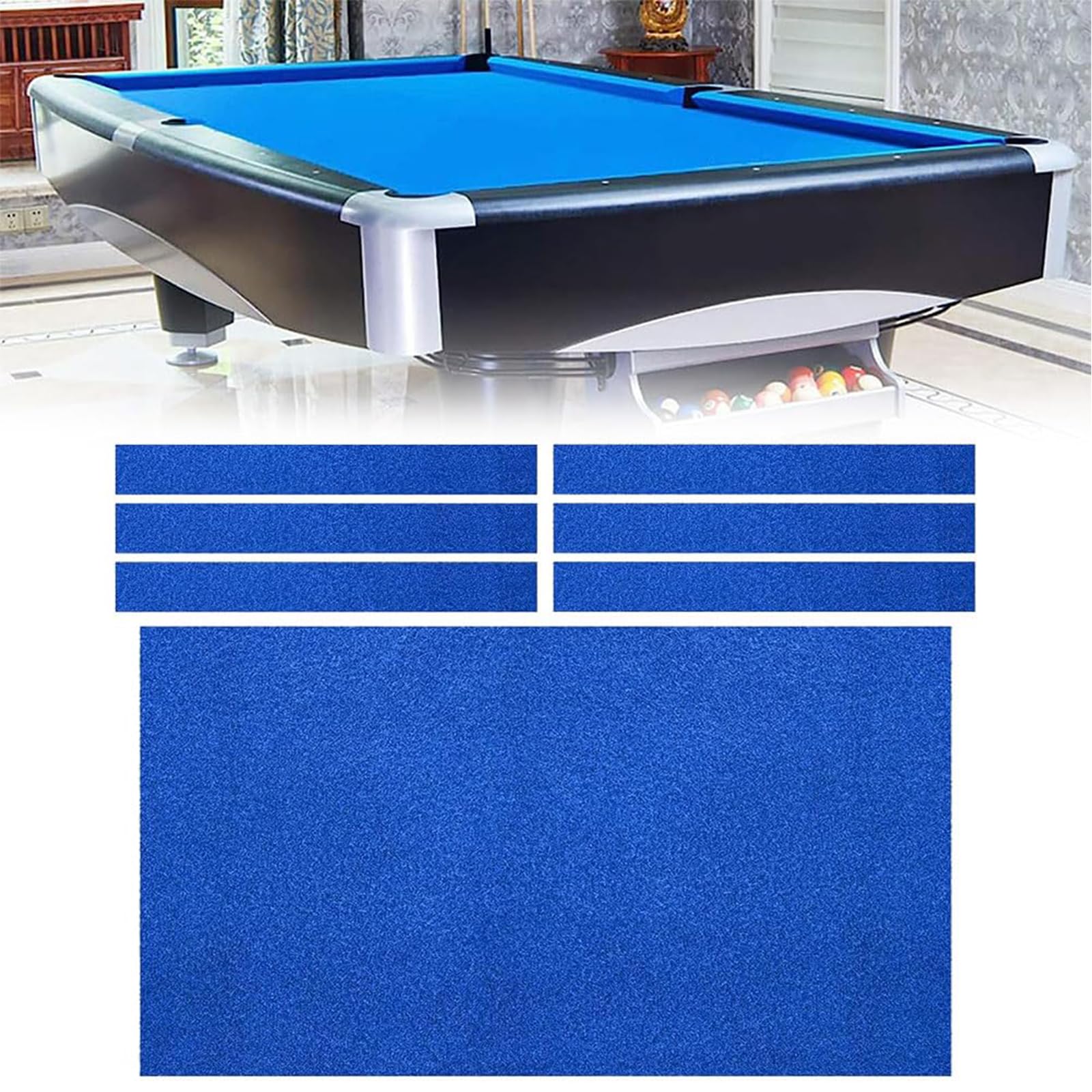 Tissu de Billard Extensible Protecteur Haute Densité Nylon 1.8m