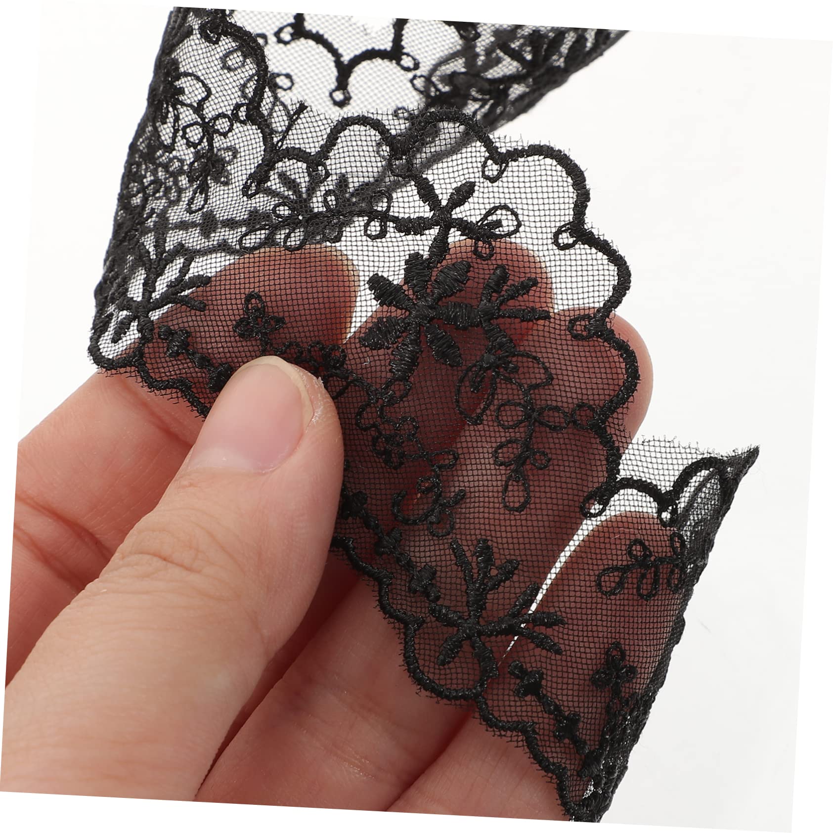 NUOBESTY 4rollos Encaje De Decorativo Para Manualidades De Encaje De Yardas Para Vestidos Cortinas y Decoraciones De Fiesta