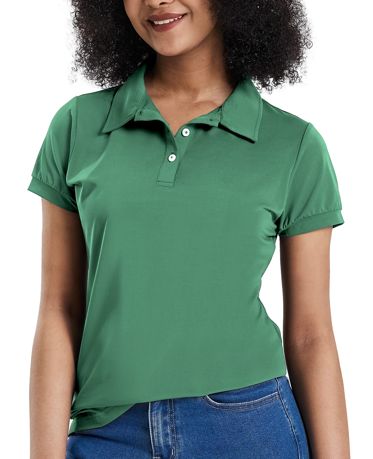 MIER Women's Golf Polo Shirts Short Sleeve Dry Fit Athletic Shirts, Moisture Wicking