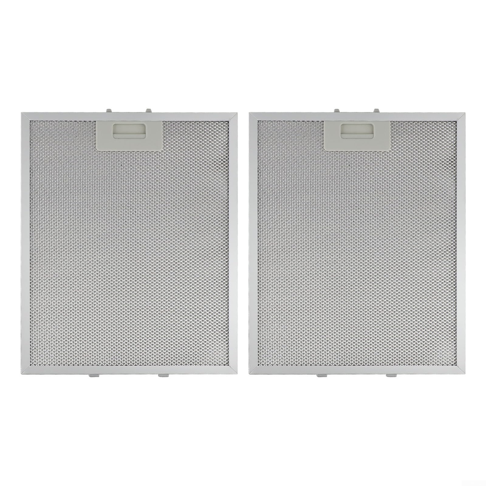 Juego de filtros de ventilación de aluminio para campana extractora, 2 unidades, filtro extractor de malla metálica para unidades de campana extractora de 280 x 350 x 9 mm