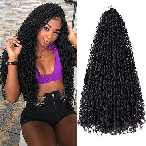 Beverlee 20 pulgadas de cabello de ganchillo suave con rastas de 160 hebras, 8 paquetes de extensiones de ganchillo rizado suave con extremos