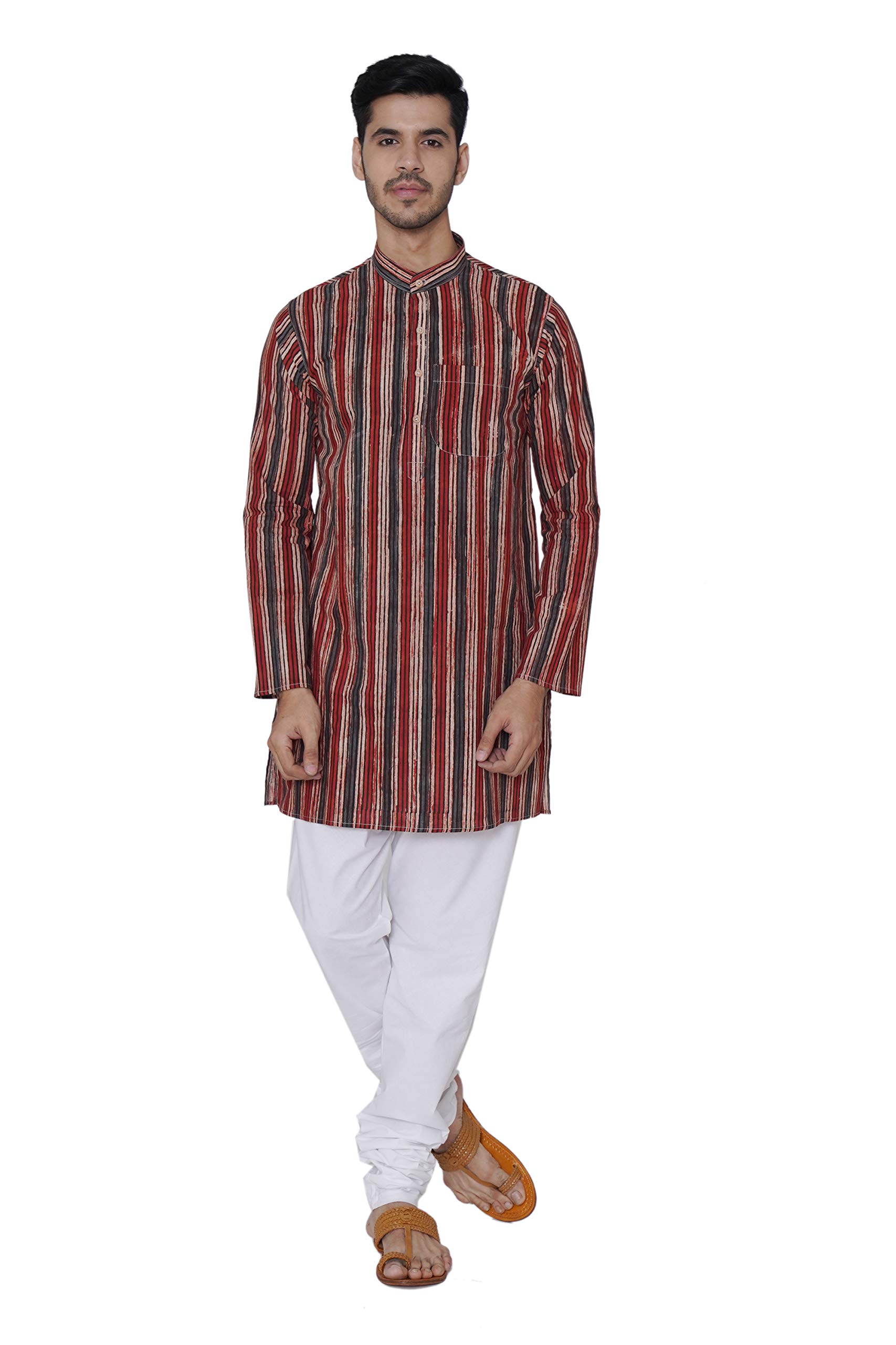 wintage Men's Jaipur Cotton Festive and Casual Long Indian Kurta Sleepset-picture-10