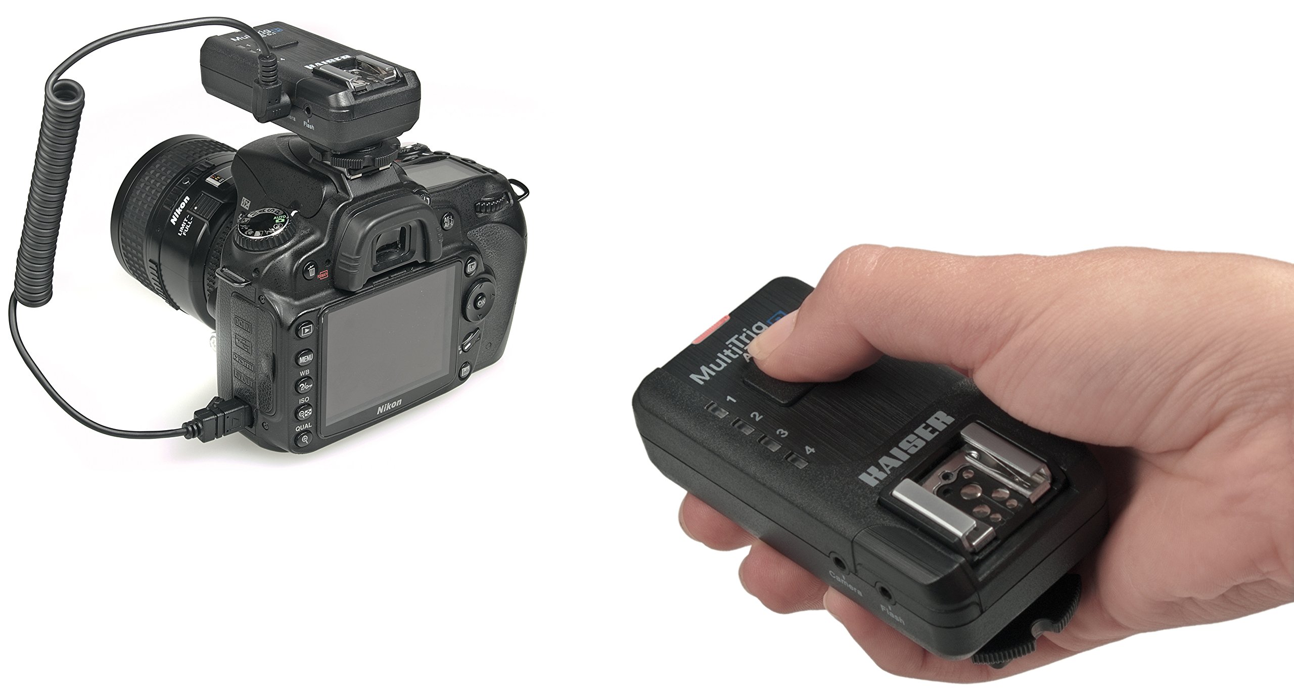 Kaiser Fototechnik 7001 Funk-Kamera- /Blitzauslöser (MultiTrig AS 5.1, Sender AS 5.1T und Empfänger AS 5.1R)