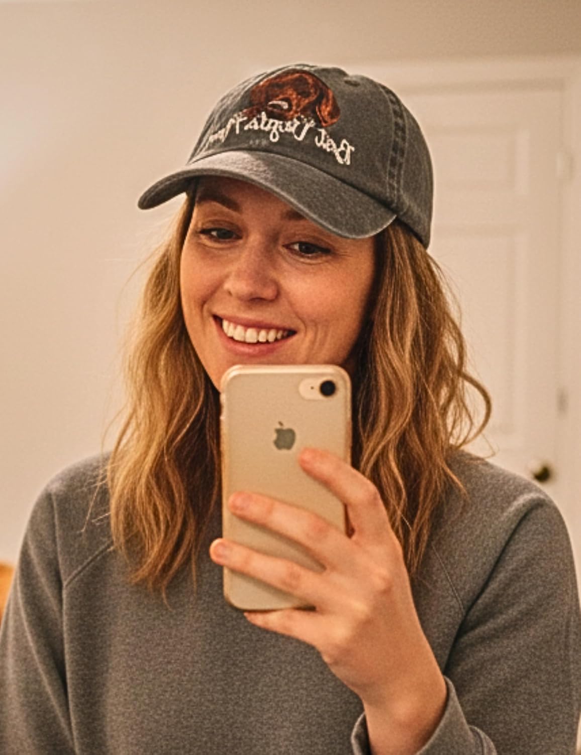 InnoBeta Vizsla Mom Gifts Hat for Women, Vizsla Gifts for Christmas, Birthday, Adjustable Embroidered Baseball Cap - Image 2