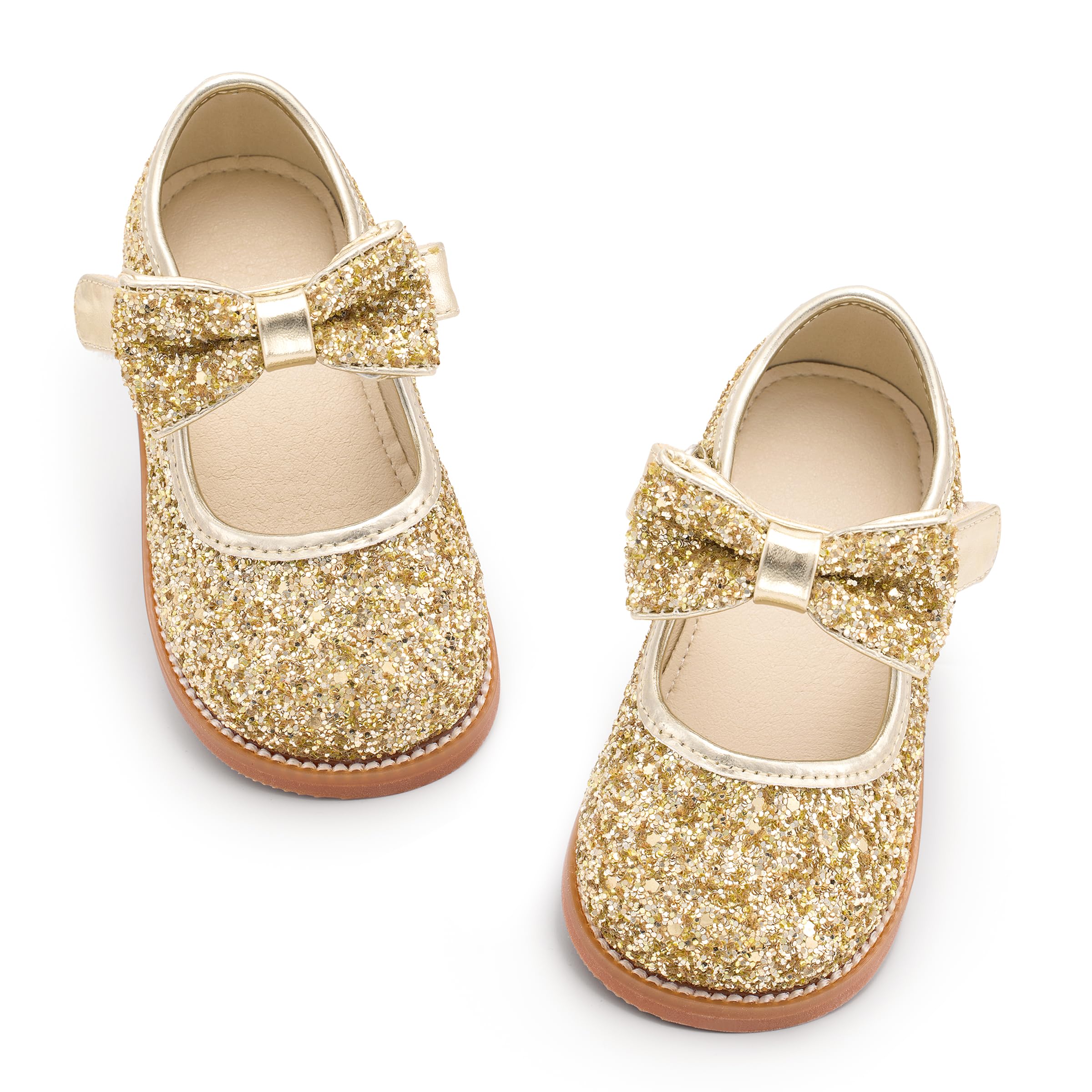 PHIRAMIN Toddler Girl Mary Jane Dress Oxford Shoes-Little Girl School Uniform Shoes for Wedding Party