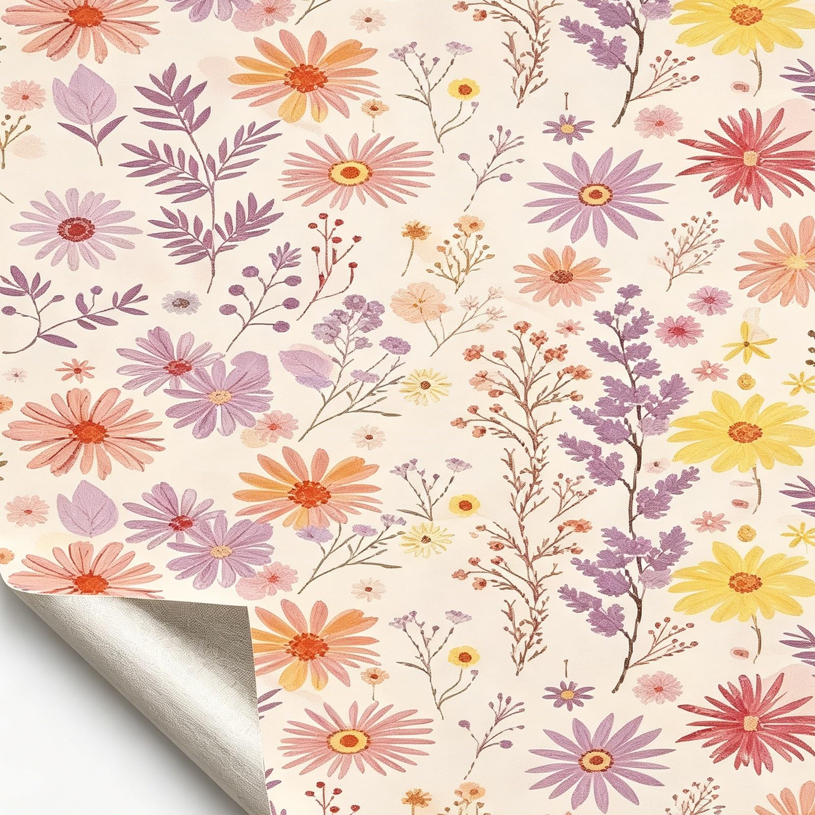 Zynqra B Peel And Stick Wallpaper,Pvc Flower Textured,Removable,Edroom And Athroom(,L300cm/118.1In*W44cm/17.3In)
