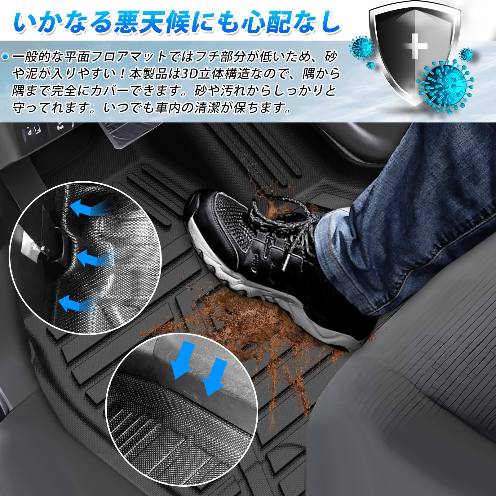 Amazon | GIMUYA ホンダ N-BOX JF3 JF4 3D フロアマット 防水 立体構造