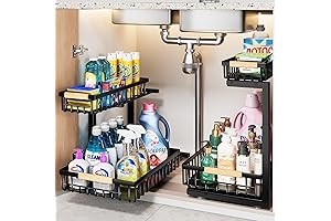 2-Tier Stainless Steel Under Sink Storage