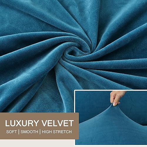 Miniatura 5 de Fundas elásticas de cojín para sofá, fundas de cojín de terciopelo suave para la espalda, protector de muebles con parte inferior elástica (S, gris