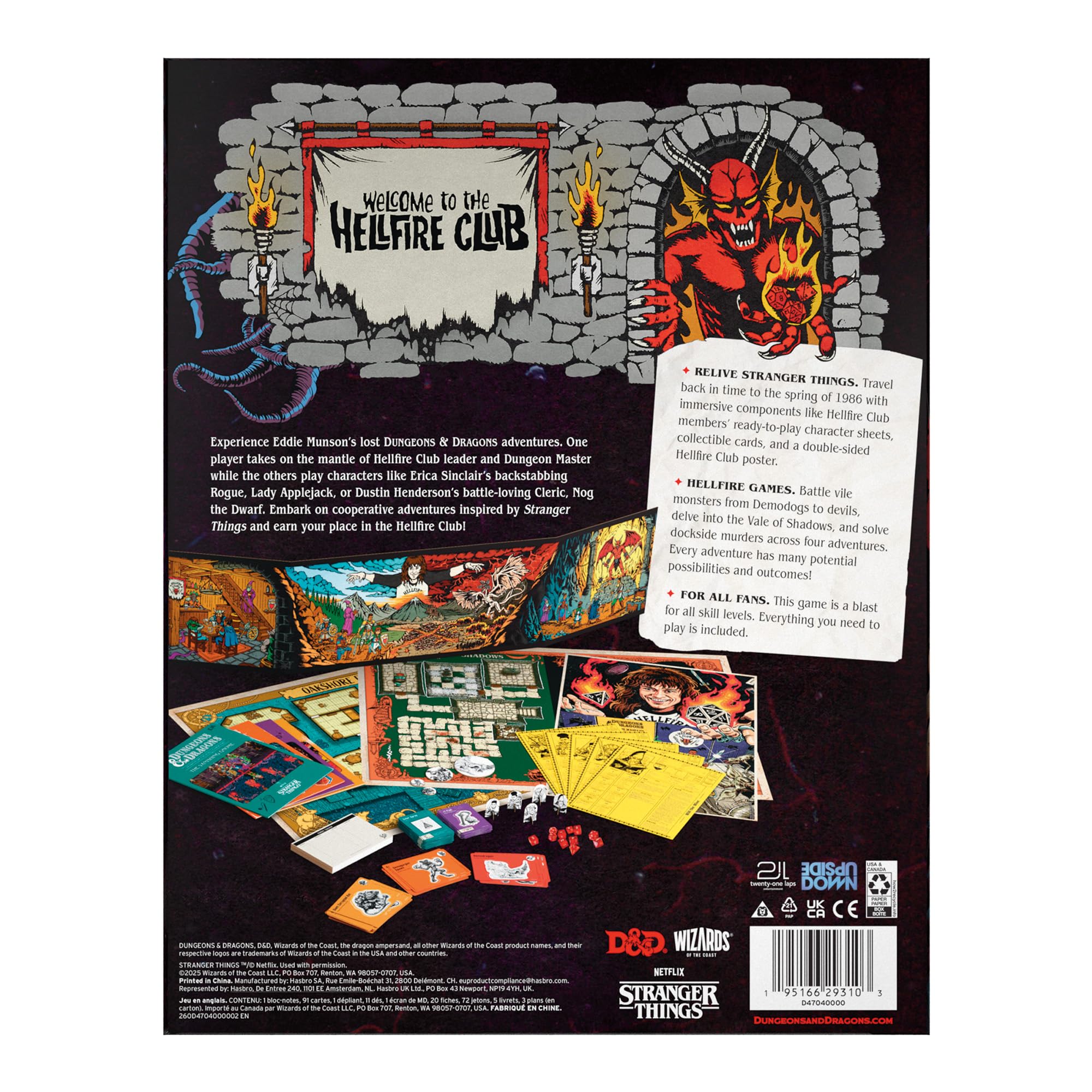 Dungeons & Dragons Stranger Things: Welcome to The Hellfire Club | Juego de Aventuras