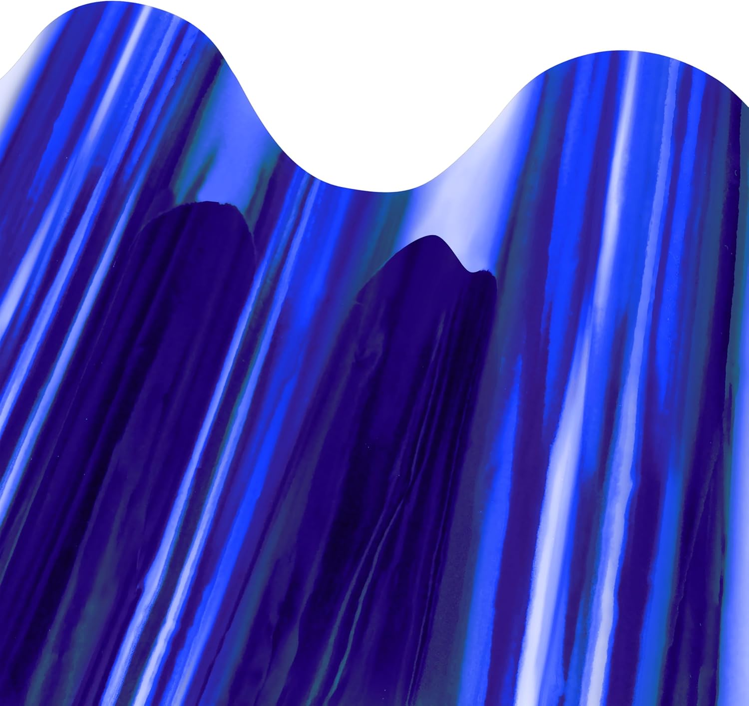 VViViD Holographic Chrome Blue Vinyl Wrap DIY Air-Release Adhesive Film 6ft x 4.9ft