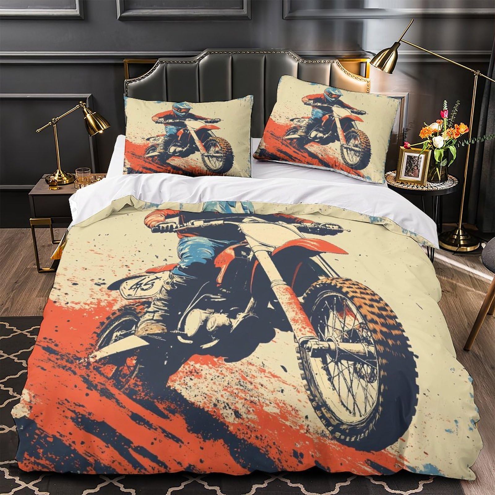 Housse de couette 220x240cm MoonArtDesign avec taies d'oreiller