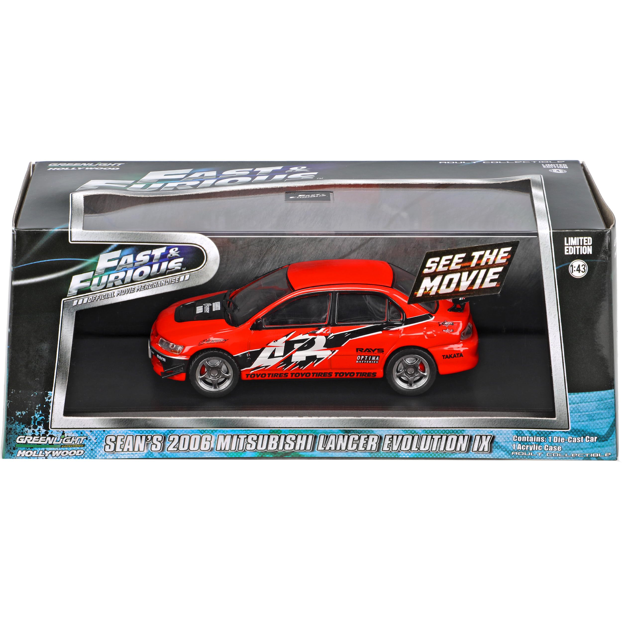 Generisch Mitsubishi Lancer Evolution IX Rot Sean's Fast.and