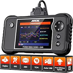 ANCEL FX2000-US OBD2 Scanner ferramenta de diagnóstico, ABS SRS transmissão airbag scanner de carro, leitor de código de carro do motor, ferramenta de diagnóstico automotivo atualização gratuita
