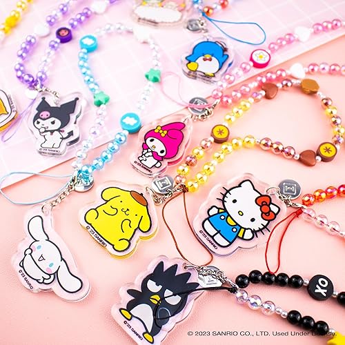 Miniatura 7 de iFace - Pulsera de cuentas de Hello Kitty y sus amigos - Correa universal para teléfono con dije, bonita cadena para muñeca, cordón estético