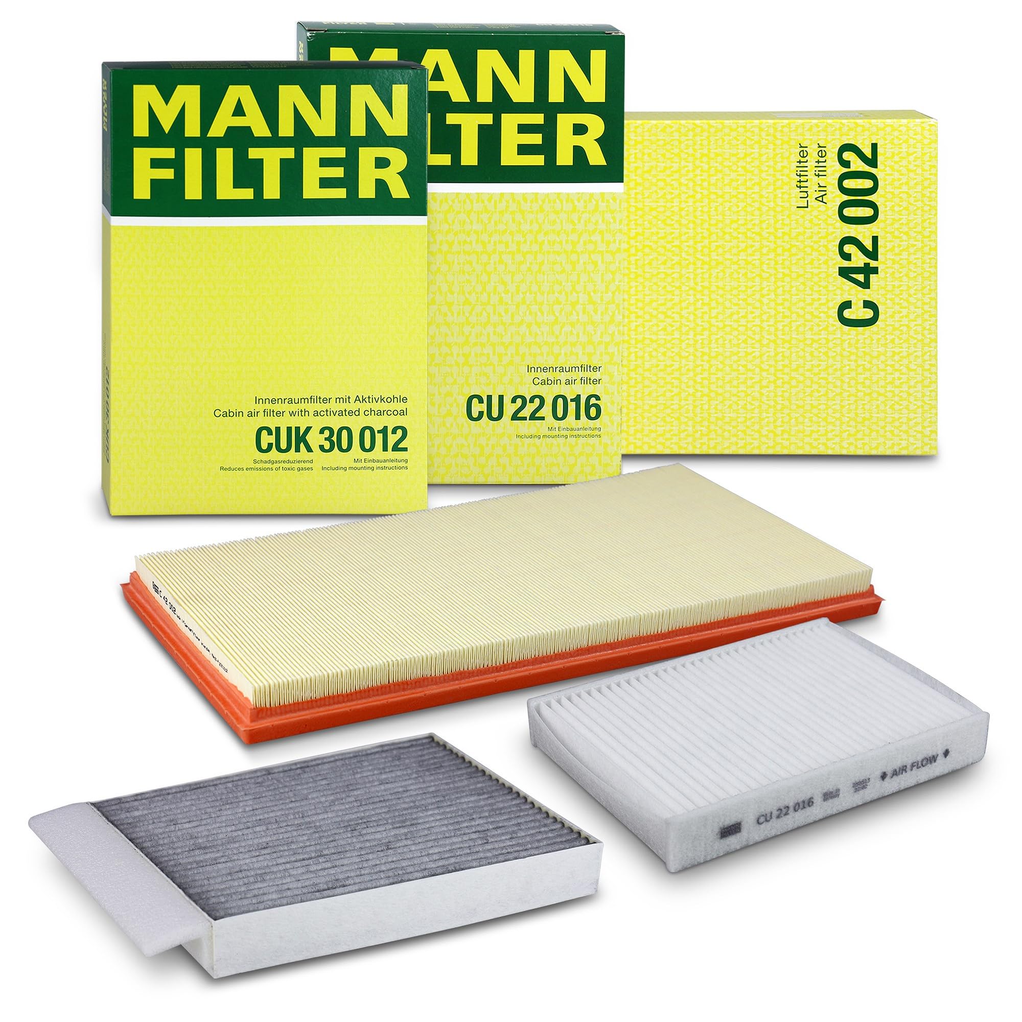 Set composto da 1x Filtro, Aria abitacolo, 1x Filtro aria, 1x Filtro, Aria abitacolo 41255710