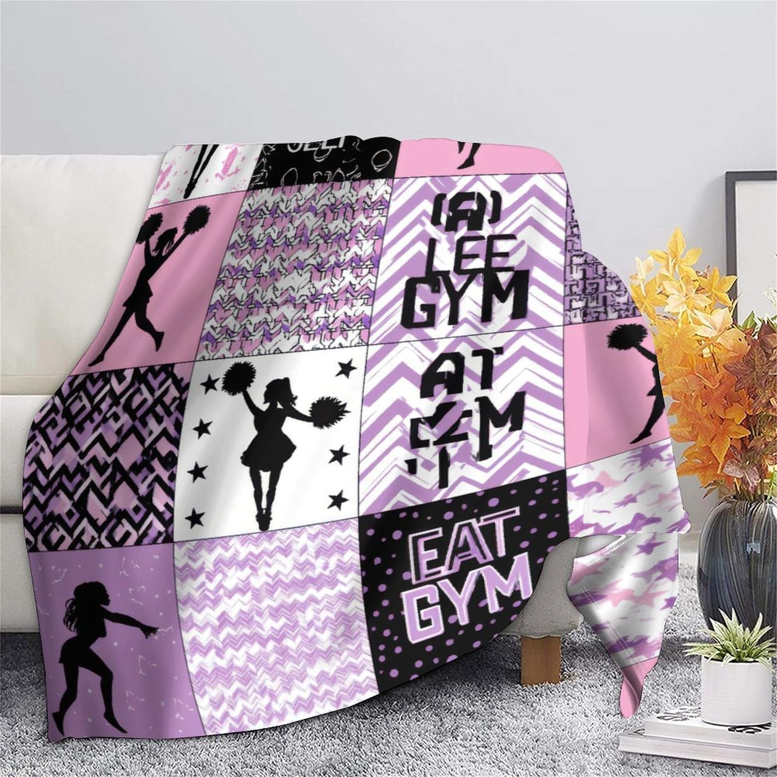 Stile Palestra Coperta 3D Stampata Microfibra Decorazione Casa Coperta Plaid Fitness per Adulti Giovani Divano Letto 80×90(200x230cm)