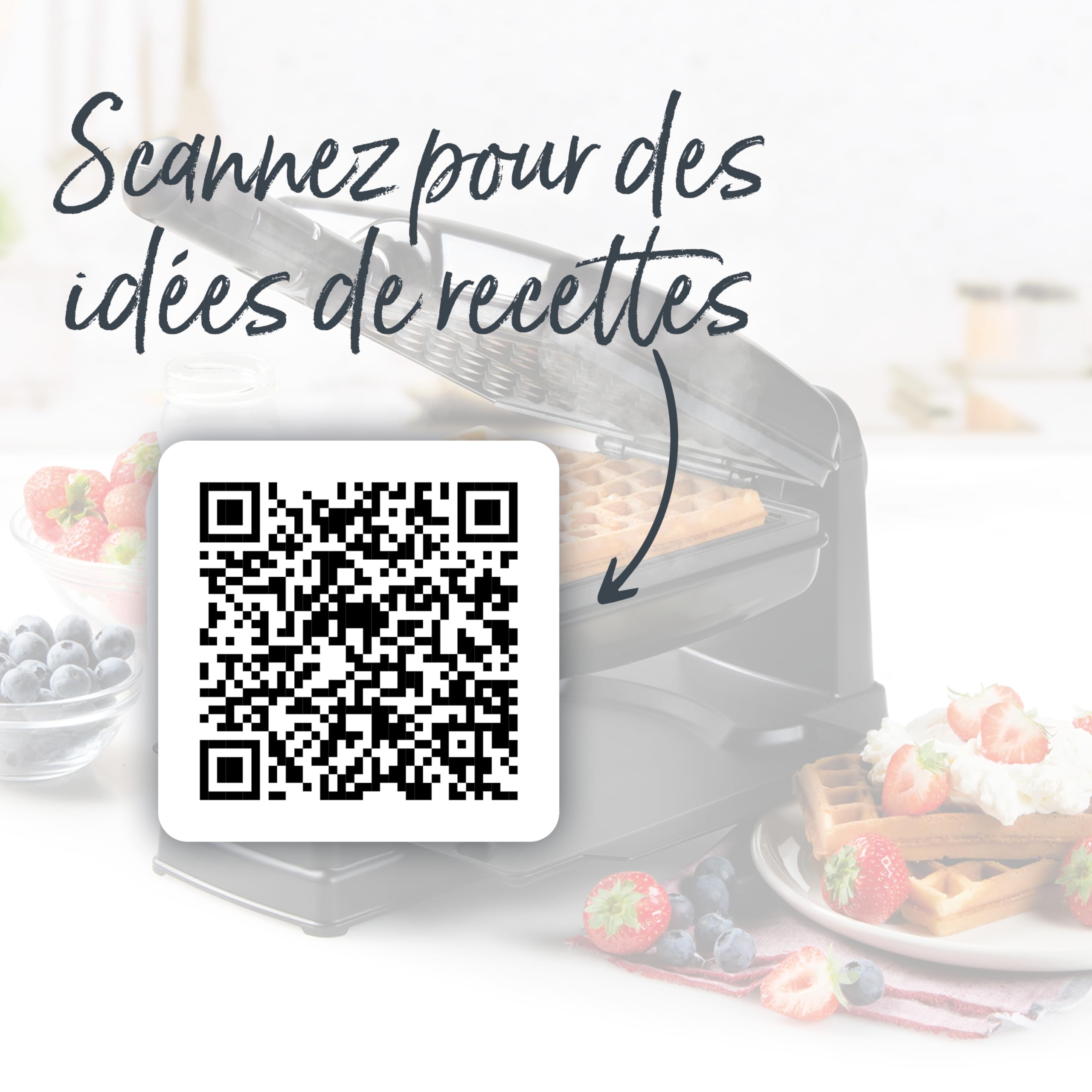 DOMO DO9224W Appareil à gaufres - Gaufrier pour gaufres rectangulaires 4x7 - Rotatif à 180° - Noir
