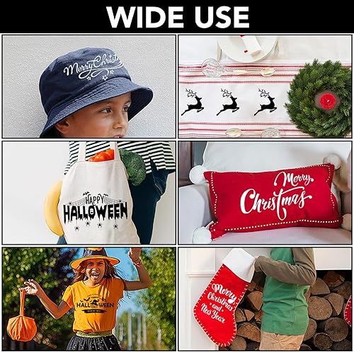 Miniatura 6 de CAREGY 2 rollos de vinilo de transferencia de calor de 12 pulgadas x 25 pies, vinilo HTV blanco y negro para planchar para camisas, fácil de cortar