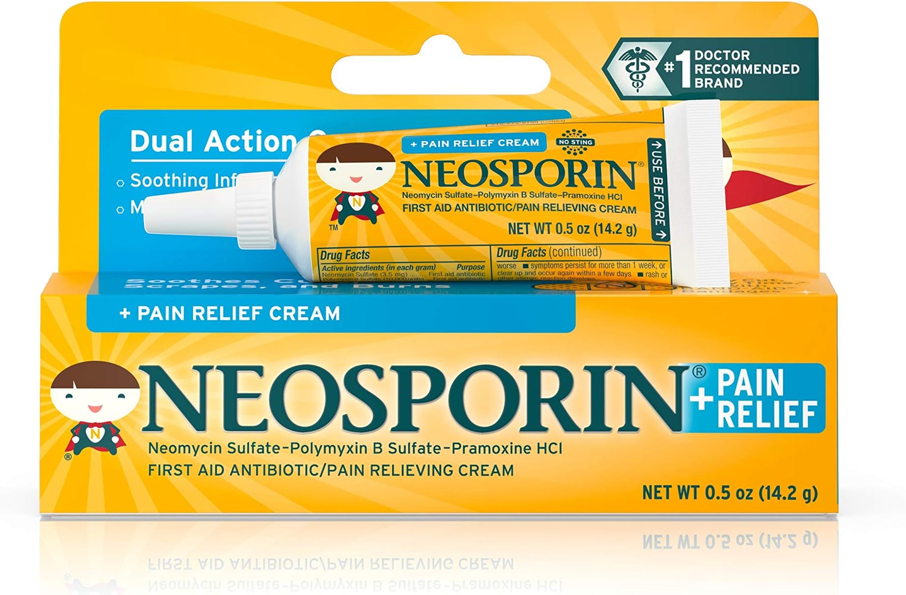 Pain Relief Cream, For Kids Ages 2+, 0.5 oz (14.2 g)