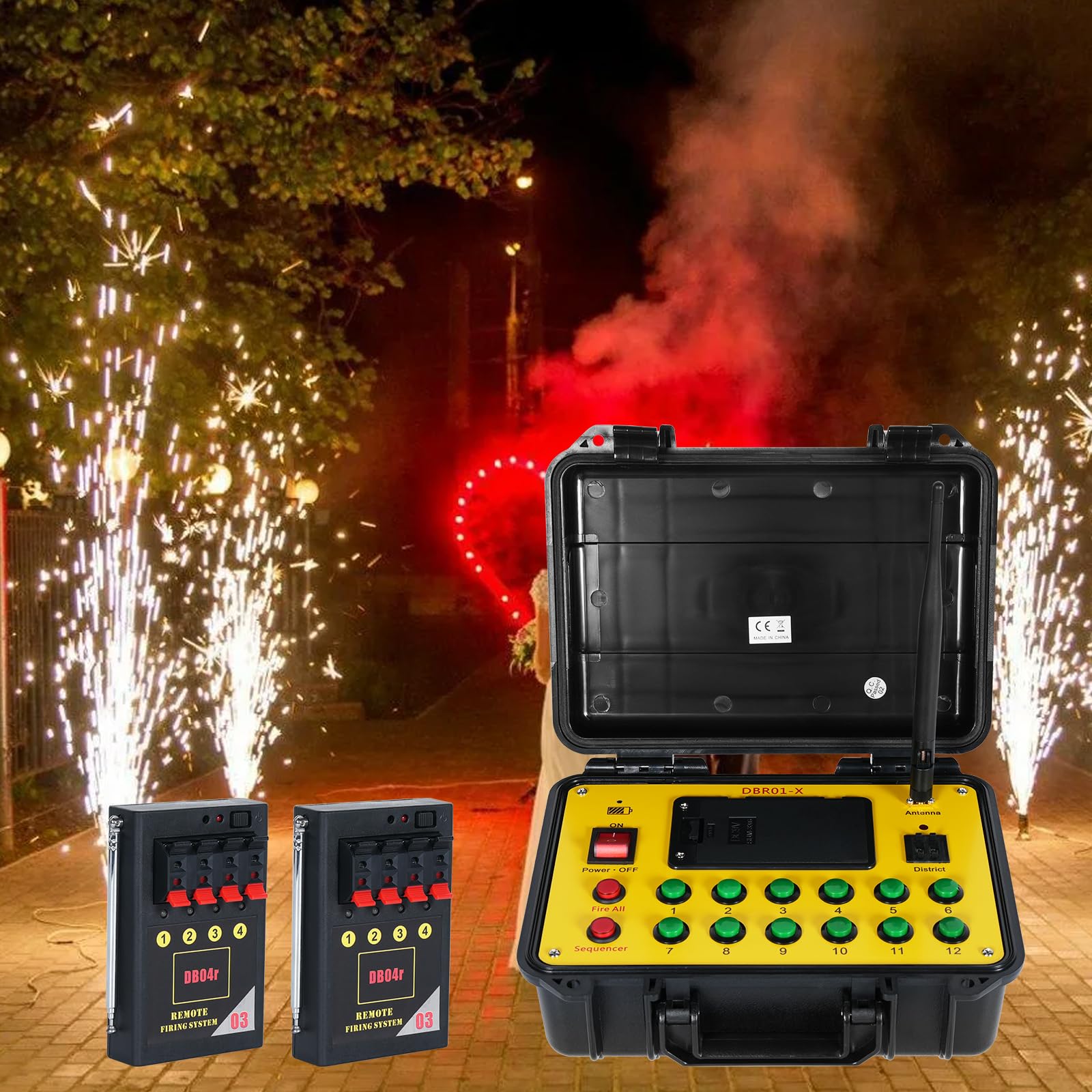 Koud Vuurwerk Ontsteking Machine Draadloze Afstandsbediening Pyrotechnische 8 Cue Ontvanger Podium Apparatuur Fontein Afvuren Systeem DJ 1case 8 Base,Charging Koud Vuurwerk Ontsteking Machine Draadloze Afstandsbediening Pyrotechnische 8 Cue Ontvanger Podium Apparatuur Fontein Afvuren Systeem DJ 1case 8 Base,Charging