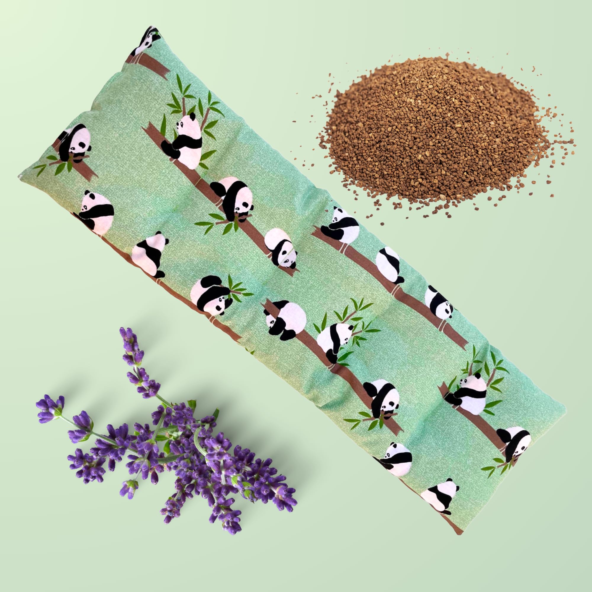 Saco Semillas Microondas Cervical Térmico de Semillas y Lavanda - 47x15cm - 100% algodón– Bolsa Cojín con Aroma Calor y Frío Multiusos Saquito Pies Calienta Camas y Lumbar