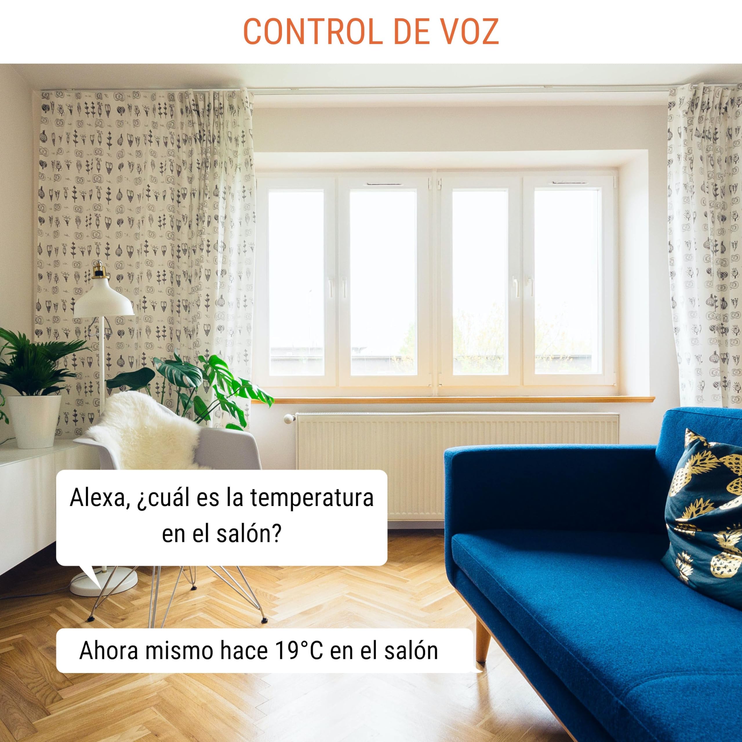 Konyks Termo Termómetro-Higrómetro Wi-Fi compatible Alexa, Google Home,Tuya, programa tareas en segùn que temperaturas