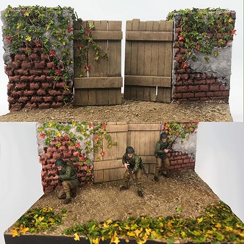 Miniatura 4 de FOIMAS Hojas de simulación de hojas en miniatura realistas para bricolaje, modelo ferroviario, jardín, diorama, paisaje, diseño de paisaje, paquete