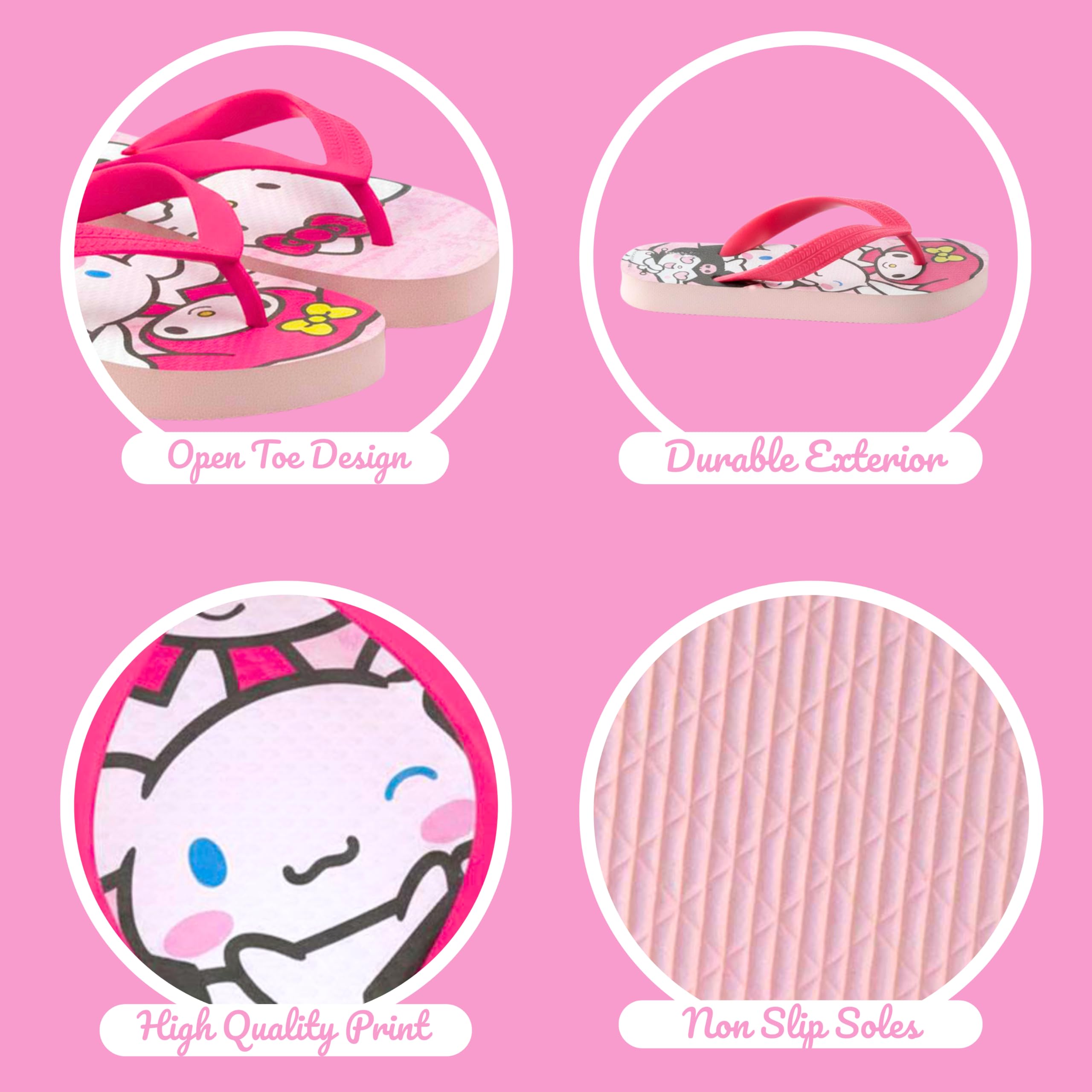 Hello Kitty Infradito per Bambine, Sandali Estivi Regalo per Ragazze, Taglie EU 26 alla 33